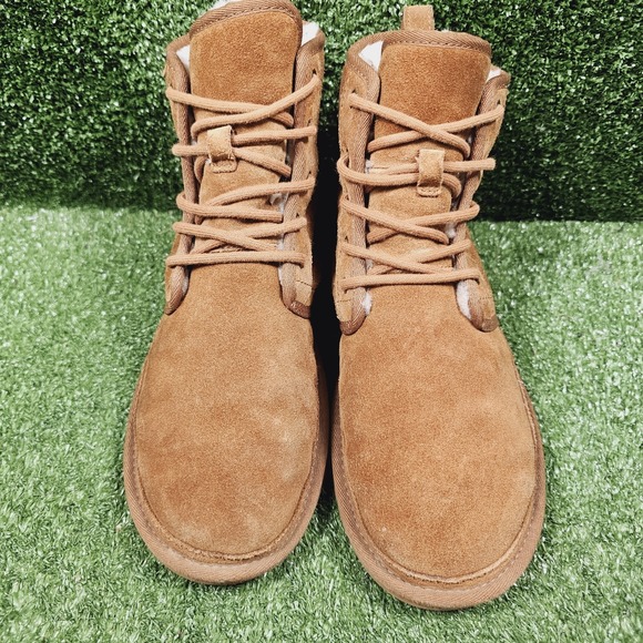 UGG Harkley 1016472 Brown‎ Suede Wool Lined Ankle Comfort Boots Mens Size 9 main image 7